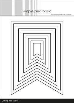 Simple and Basic - Stanzschablone 10,5x15cm "Fishtail" Dies