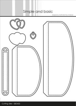 Simple and Basic - Stanzschablone 6x14,8cm "Gatefold" Dies