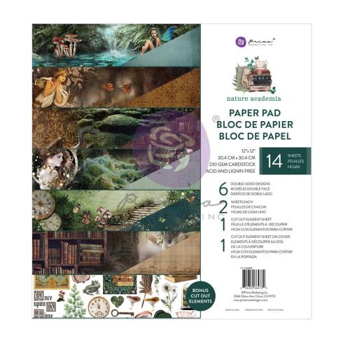 Prima Marketing - Designpapier "Nature Academia" Paper Pack 12x12 Inch - 14 Bogen