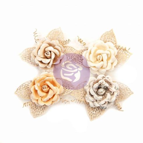 Prima Marketing - Papier Blumen "Pretty Pale" Flowers Sand Dunes