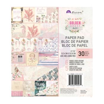 Prima Marketing - Designpapier "Golden Coast" Paper Pack 6x6 Inch - 30 Bogen