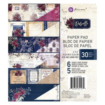 Prima Marketing - Designpapier "Darcelle" Paper Pack 6x6 Inch - 30 Bogen
