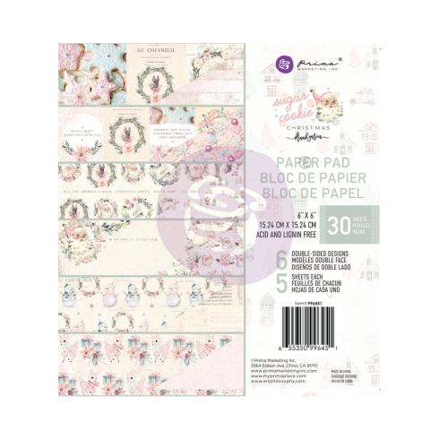 Prima Marketing - Designpapier "Sugar Cookie Christmas" Paper Pack 6x6 Inch - 30 Bogen