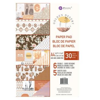 Prima Marketing - Designpapier "Golden Desert" Paper Pack A4 - 30 Bogen