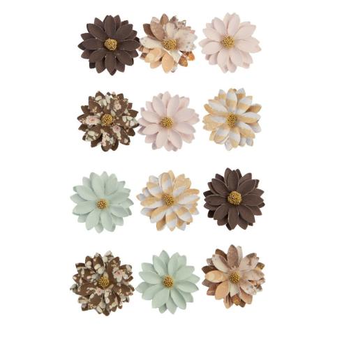 Prima Marketing - Papier Blumen "Golden Desert" Flowers Brown Valley
