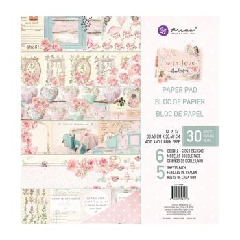 Prima Marketing - Designpapier "With Love" Paper Pack 12x12 Inch - 30 Bogen