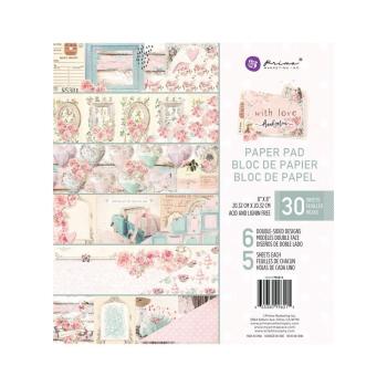 Prima Marketing - Designpapier "With Love" Paper Pack 8x8 Inch - 30 Bogen