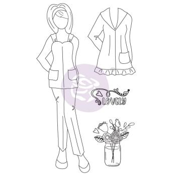 Prima Marketing - Stempelset "Becky" Cling Stamp