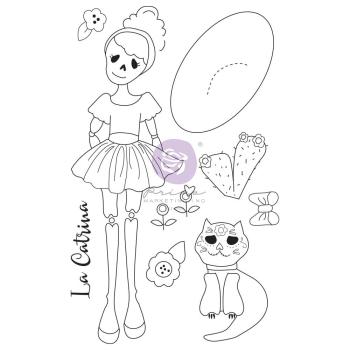 Prima Marketing - Stempelset "La Catrina" Cling Stamp