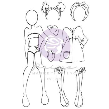 Prima Marketing - Stempelset "Gracie" Cling Stamp