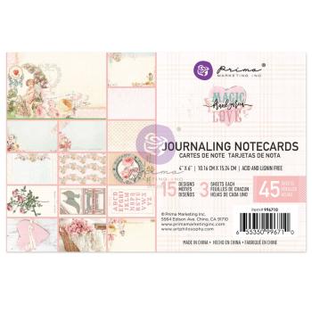 Prima Marketing - Designpapier "Magic Love" Paper Pack - Journaling Cards 4x6 Inch - 45 Bogen