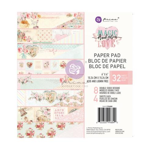 Prima Marketing - Designpapier "Magic Love" Paper Pack 6x6 Inch - 32 Bogen
