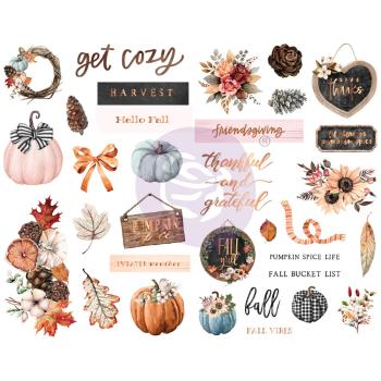 Prima Marketing - Aufkleber "Pumpkin & Spice" Chipboard Sticker 