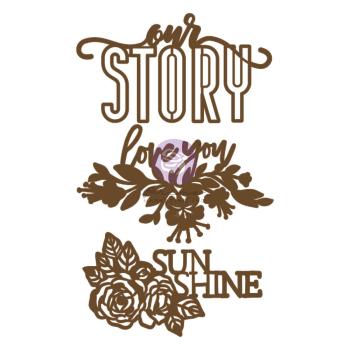 Prima Marketing - Stanzteile "Our Story" Chipboard Die Cut