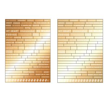 Prima Marketing - Aufkleber "Golden Desert Word" Sticker