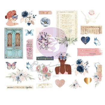 Prima Marketing - Aufkleber "Indigo" Chipboard Sticker 