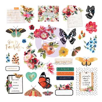 Prima Marketing - Stanzteile "Painted Floral" Ephemera