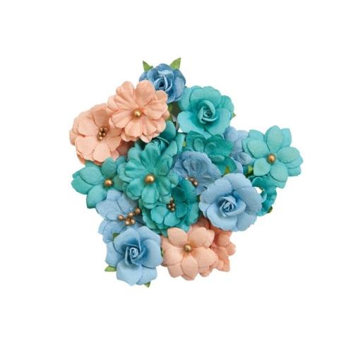 Prima Marketing - Papier Blumen "Painted Floral" Flowers Mixed Colors