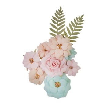 Prima Marketing - Papier Blumen "Peach Tea" Flowers Sunkissed