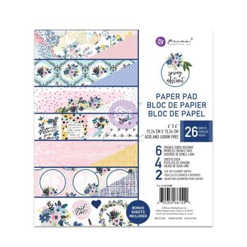 Prima Marketing - Designpapier "Spring Abstract" Paper Pack 6x6 Inch - 26 Bogen