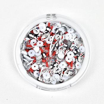 Picket Fence Studios - Pailletten - Streuteile "Penguins Come to Christmas" Sequin Mix