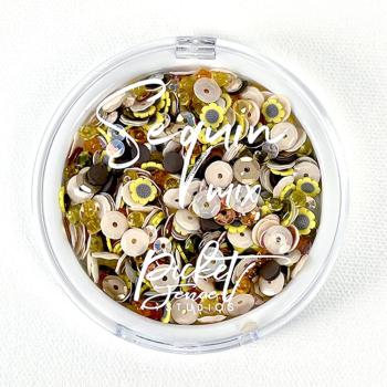 Picket Fence Studios - Pailletten - Streuteile "Fall Flowers" Sequin Mix