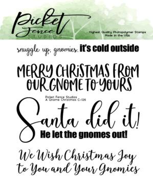 Picket Fence Studios - Stempelset "A Gnome Christmas" Clear stamps