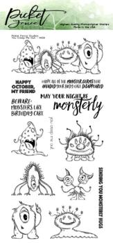 Picket Fence Studios - Stempelset "You Creep Me Out" Clear stamps