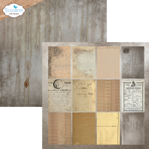 Elizabeth Craft Designs - Designpapier "Coffee Dyed" Paper Pack 12x12 Inch - 12 Bogen