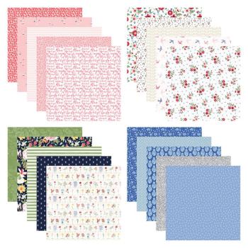 Spellbinders - Designpapier "Bayfair" Paper Pack 12x12 Inch - 20 Bogen