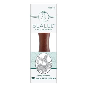 Spellbinders - Wachssiegel Stempel "Peony Butterfly" Wax Seal Stamp