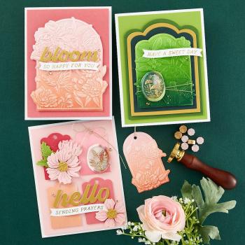 Spellbinders - Wachssiegel Stempel "Peony Butterfly" Wax Seal Stamp