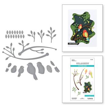 Spellbinders - Stanzschablone "Perched Birds" Dies