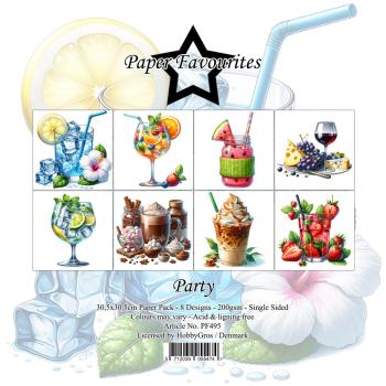 Paper Favourites - Designpapier "Party" Paper Pack 12x12 Inch 8 Bogen