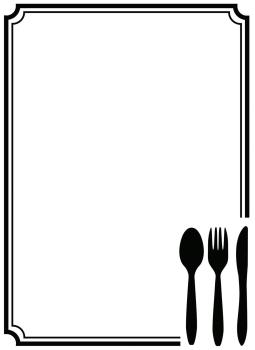 Vaessen Creative - Prägefolder "Besteck" Embossingfolder
