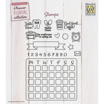 Nellie Snellen - Stempelset"Plan It" Clear Stamps Planer Essential Collection