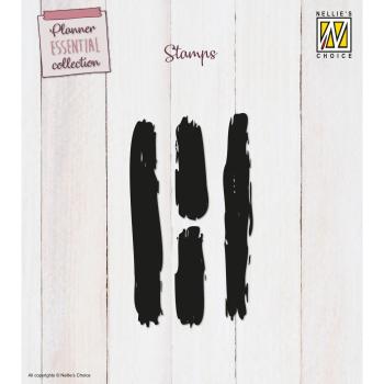 Nellie Snellen - Stempelset "Stripes" Clear Stamps Planer Essential Collection