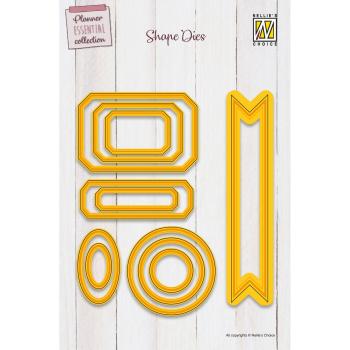 Nellie Snellen - Stanzschablone "Cutting & Embossing Labels" Planer Essential Collection Dies
