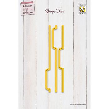 Nellie Snellen - Stanzschablone "Planner Tabs" Planer Essential Collection Dies