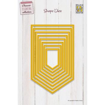 Nellie Snellen - Stanzschablone "Cutting & Embossing Banners" Planer Essential Collection Dies