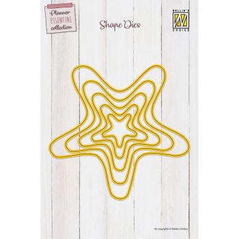 Nellie Snellen - Stanzschablone "Wavy Star" Planer Essential Collection Dies