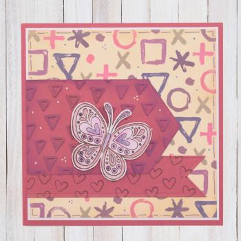 Nellie Snellen - Schablone 15x15cm "Triangles" Planer Essential Collection Stencil 