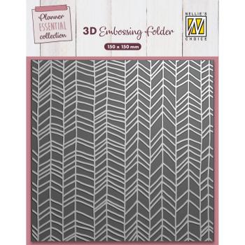 Nellie Snellen - Prägefolder "Chevron" 3D Embossing Folder 