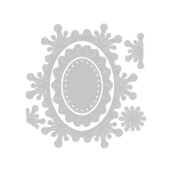 Sizzix - Stanzschablone "Snowflake Labels" Thinlits Craft Dies by Olivia Rose