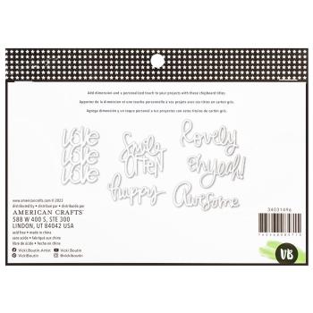 American Crafts - Stanzteile "Mixed Media" Die Cuts