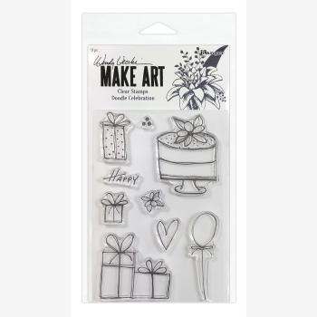 Ranger - Stempelset by Wendy Vecchi "Doodle Celebration" Make Art Clear Stamps