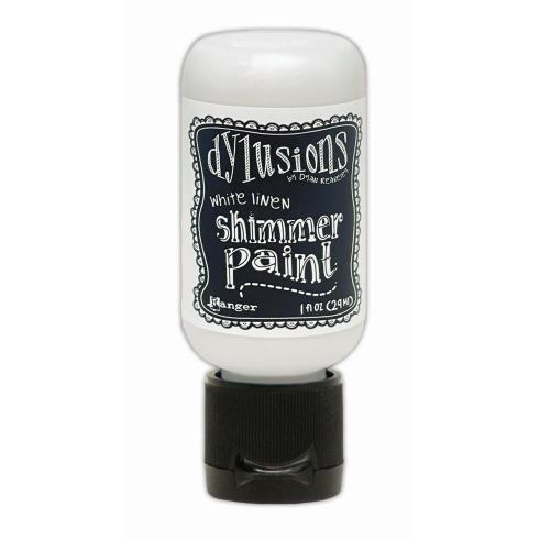 Ranger - Dylusions Flip Cap Paint Shimmer "White Linen" 29ml
