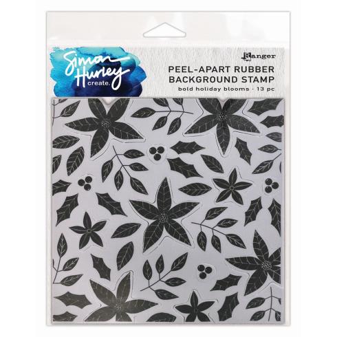 Ranger - Gummistempelset by Simon Hurley Create "Bold Holiday Blooms" Rubber Stamp