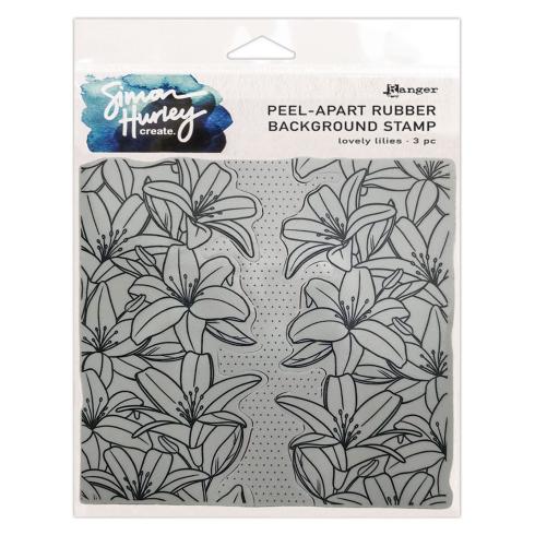 Ranger - Gummistempelset by Simon Hurley Create "Lovely lilies" Rubber Stamp