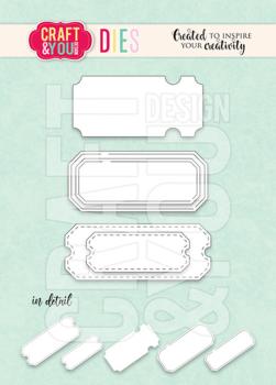 Craft & You Design - Stanzschablone "Tickets" Dies